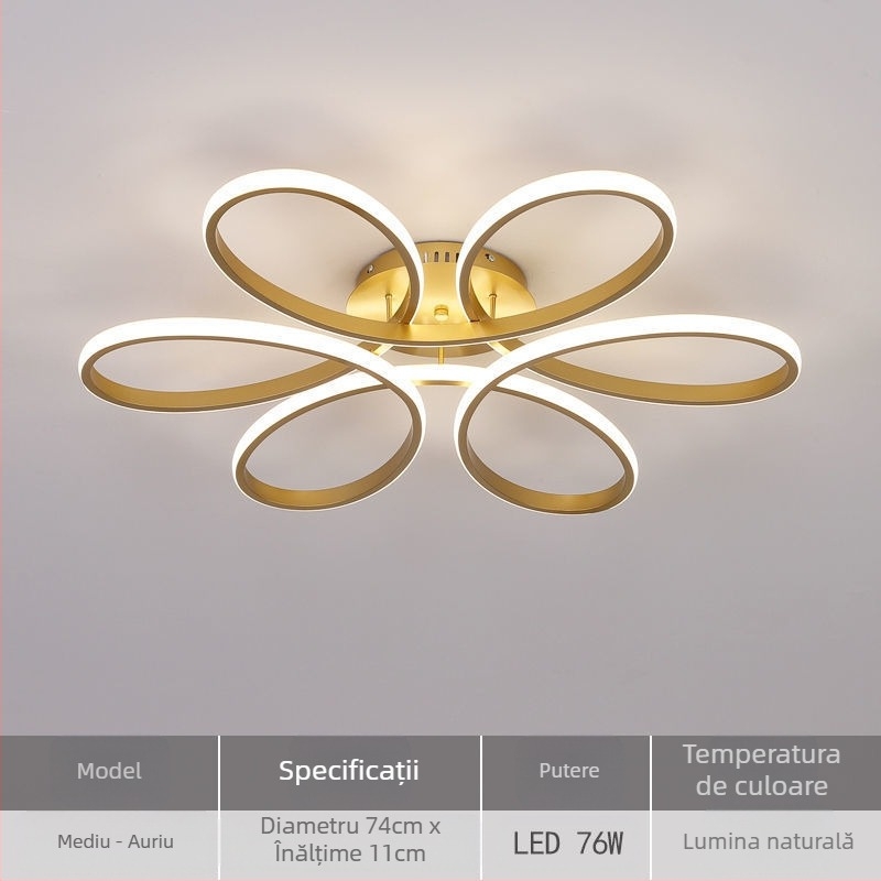 Lampă de plafon LED, model X079, 220V, rază de acoperire 15–30 m², CRI ≥95