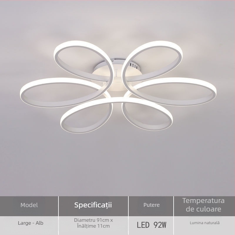 Lampă de plafon LED, model X079, 220V, rază de acoperire 15–30 m², CRI ≥95