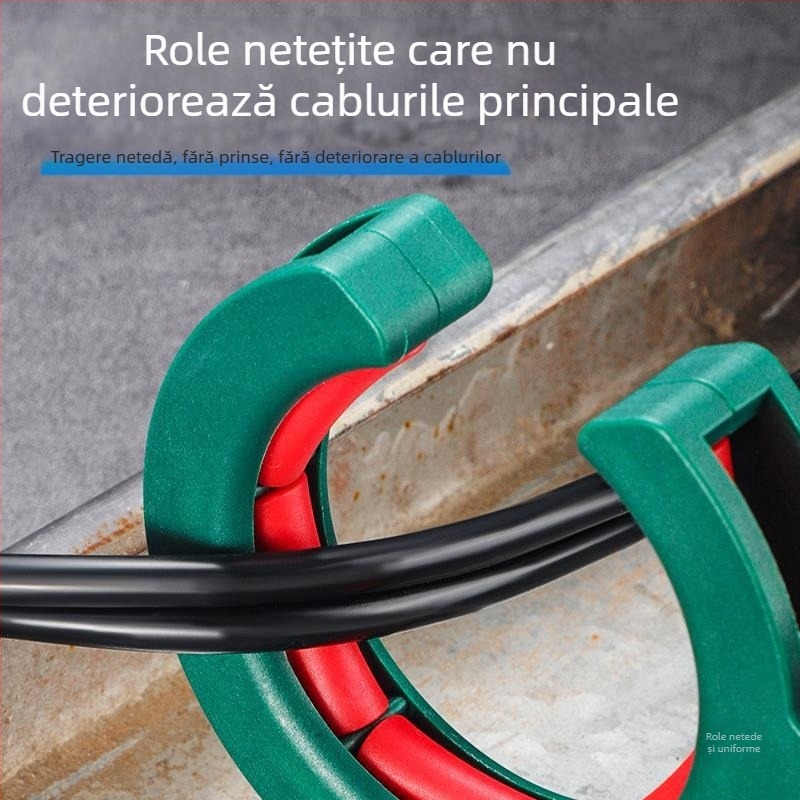 Rulment de ghidare a cablurilor în sistemul de cablaj al plafonului – unealtă pentru instalații cu joasă tensiune