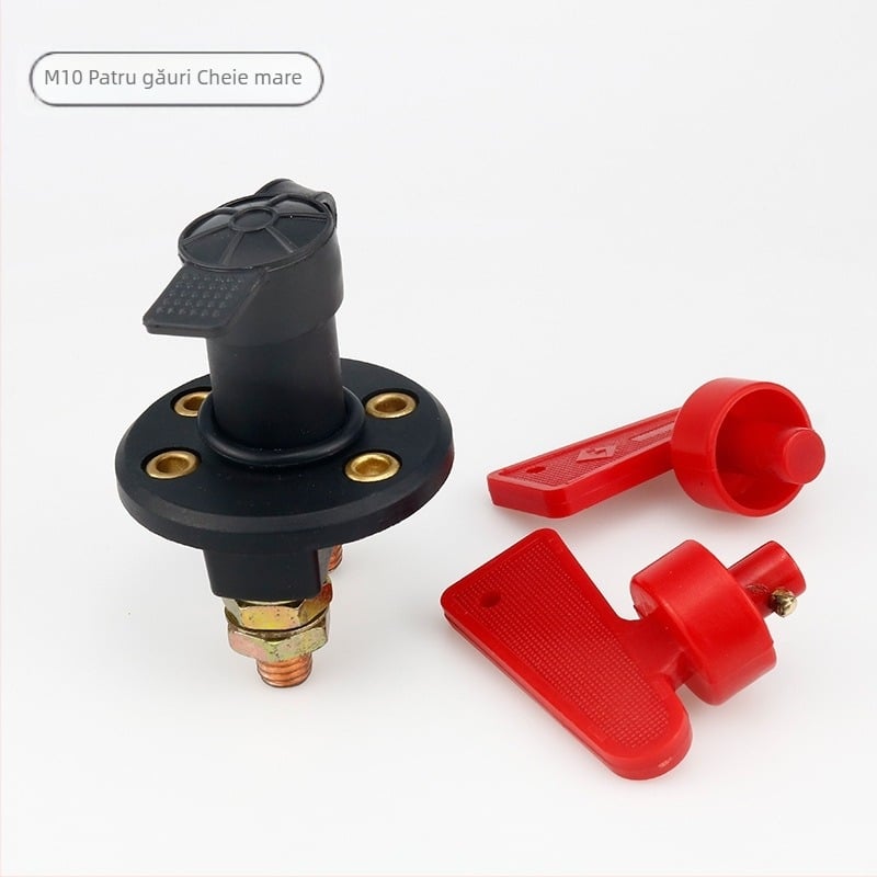 HH întrerupător principal de alimentare auto 12V-24V, tip buton anti-scurgere, cu coloană dublă