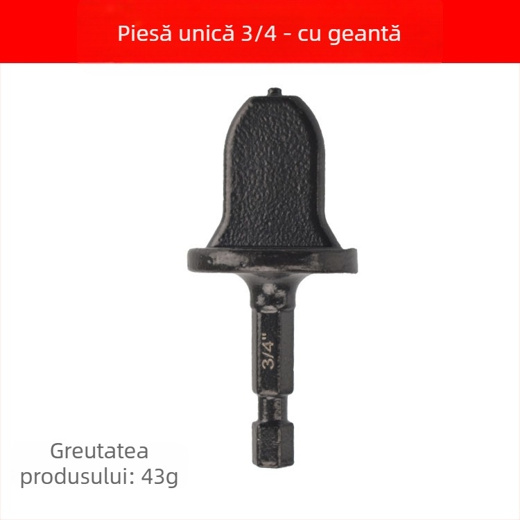 Set de expansiune pentru țevi din cupru, 11 piese, cu manetă hexagonală, compatibil cu bormașina, din oțel carbon