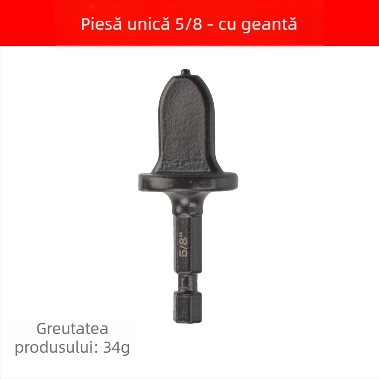 Set de expansiune pentru țevi din cupru, 11 piese, cu manetă hexagonală, compatibil cu bormașina, din oțel carbon