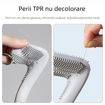 Perie de toaletă fără unghi mort — plastic, greutate 0.5, 1 bucata, ambalaj carton, brand CCKO