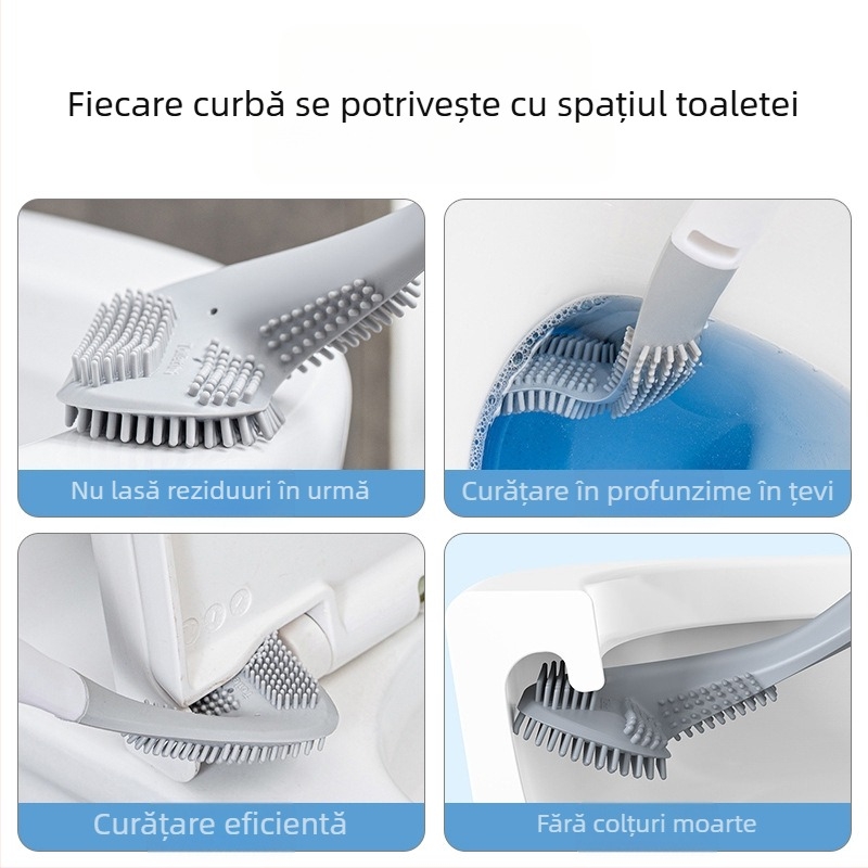 Perie de toaletă fără unghi mort — plastic, greutate 0.5, 1 bucata, ambalaj carton, brand CCKO