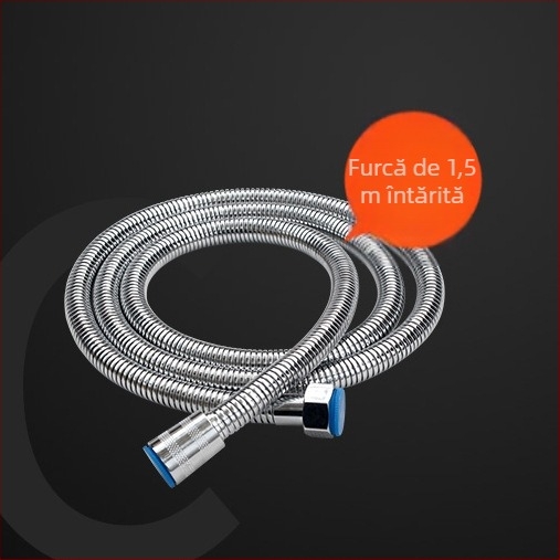 Cap de duș portabil cu ioni negativi, material ABS, moduri masaj și ploaie, montaj filetat