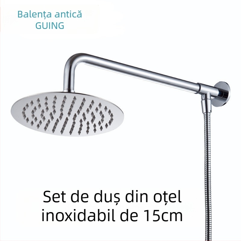 Cap de duș din cupru, funcție ploaie, montaj prin filet, presiune 2,5 bar, Model general