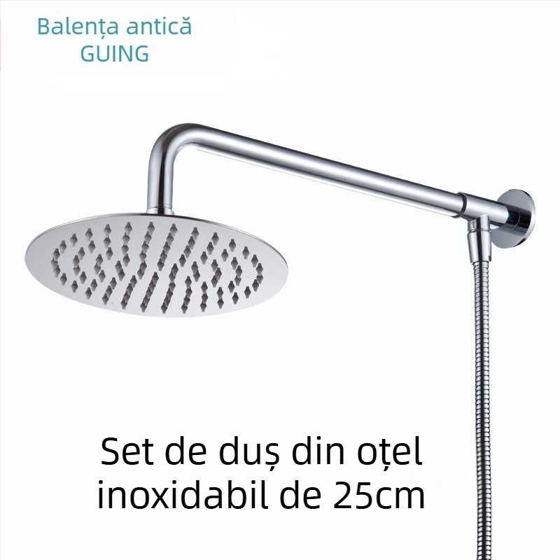 Cap de duș din cupru, funcție ploaie, montaj prin filet, presiune 2,5 bar, Model general