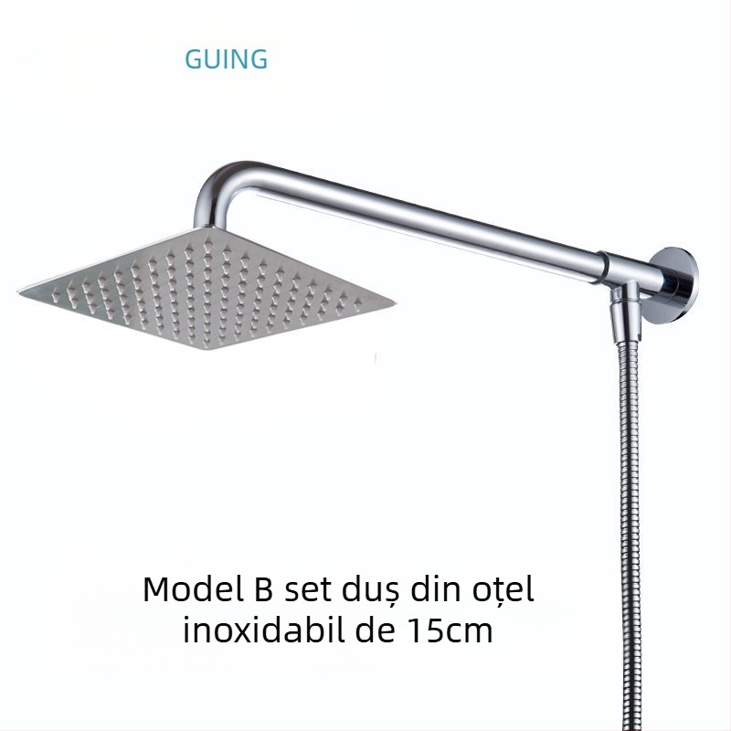 Cap de duș din cupru, funcție ploaie, montaj prin filet, presiune 2,5 bar, Model general