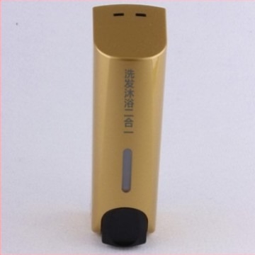 Dispenser de săpun și cutie pentru baie/șampon – ABS, 500 g, Turnare prin injecție, Stil modern minimalist, Acționare prin apăsare manuală