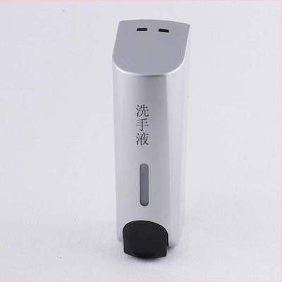 Dispenser de săpun și cutie pentru baie/șampon – ABS, 500 g, Turnare prin injecție, Stil modern minimalist, Acționare prin apăsare manuală