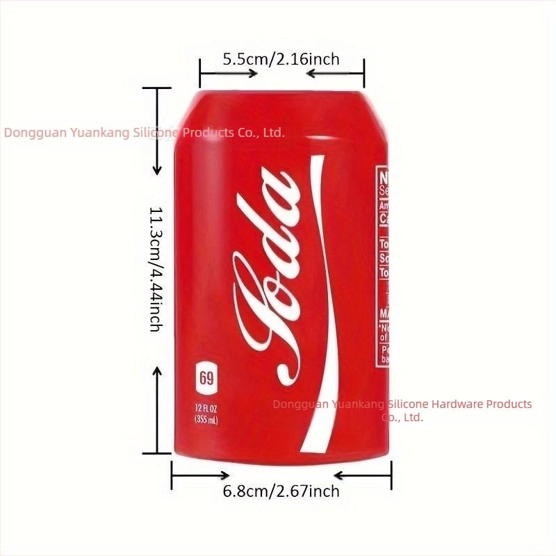 Capac din silicon pentru conserve de băuturi cu logo tipărit (Material: plastic; conform FDA; etichetă privată licențiată; calitate superioară)