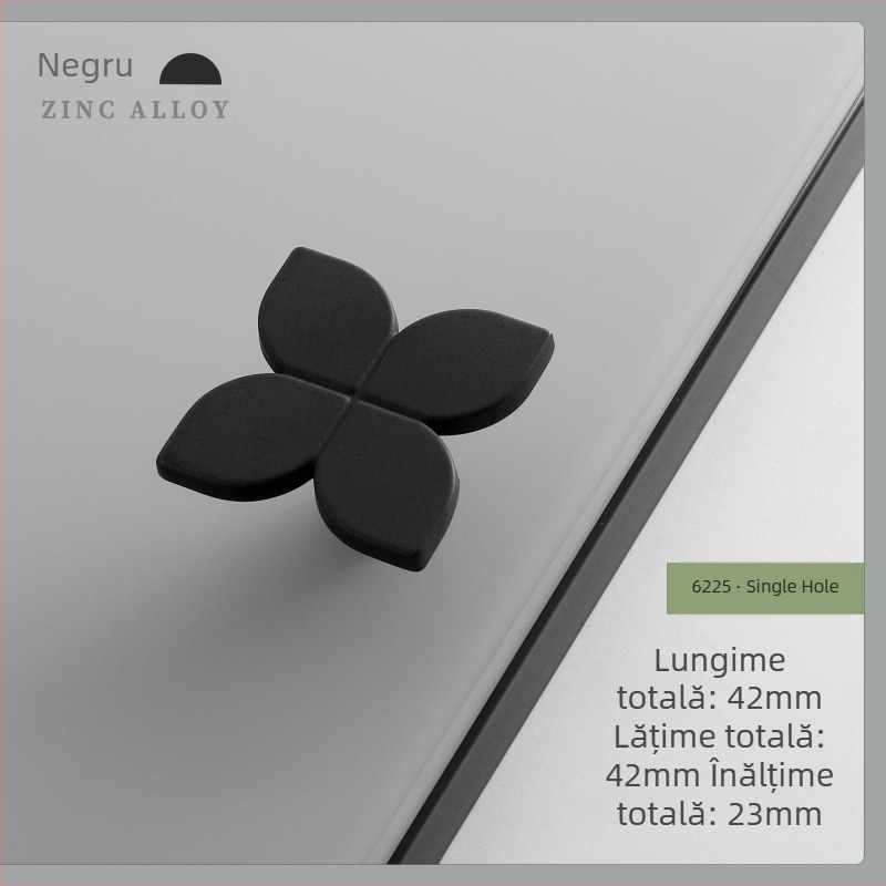 Set de mânere pentru dulapuri — aliaj de zinc, electroplacare, stil modern minimalist, model 6223-6225