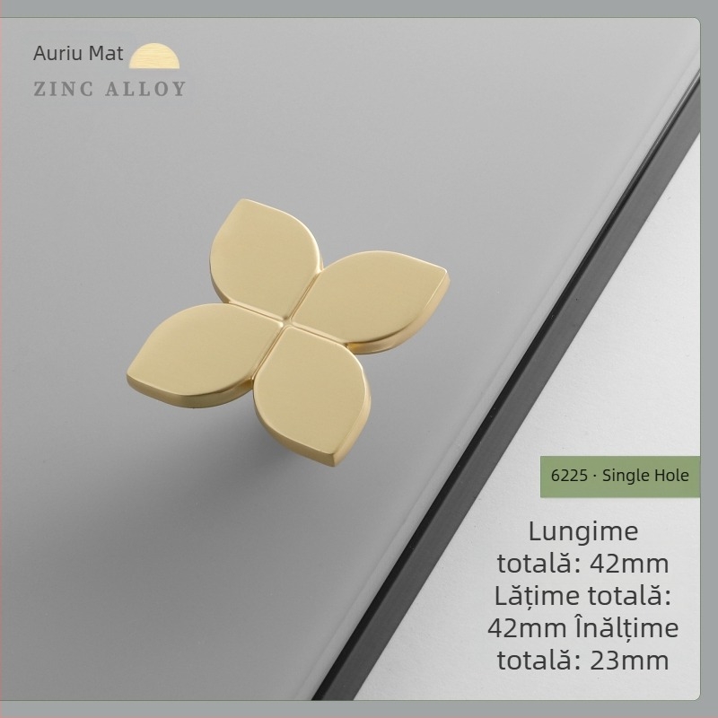 Set de mânere pentru dulapuri — aliaj de zinc, electroplacare, stil modern minimalist, model 6223-6225