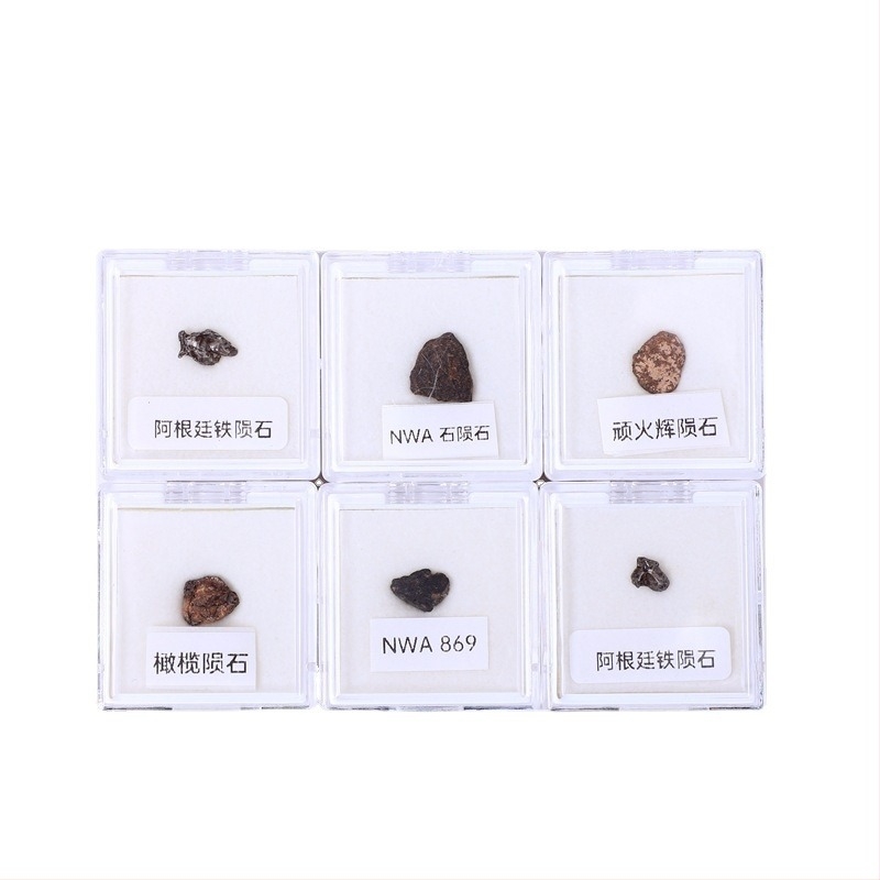 Pandant Campo din meteorit olivin, meteorit de fier, formă geometrică, specimen cadou