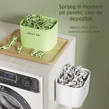 Clip de uscare pentru șosete, prindere puternică, model 4108/5053, plastic, 36 bucăți într-o cutie
