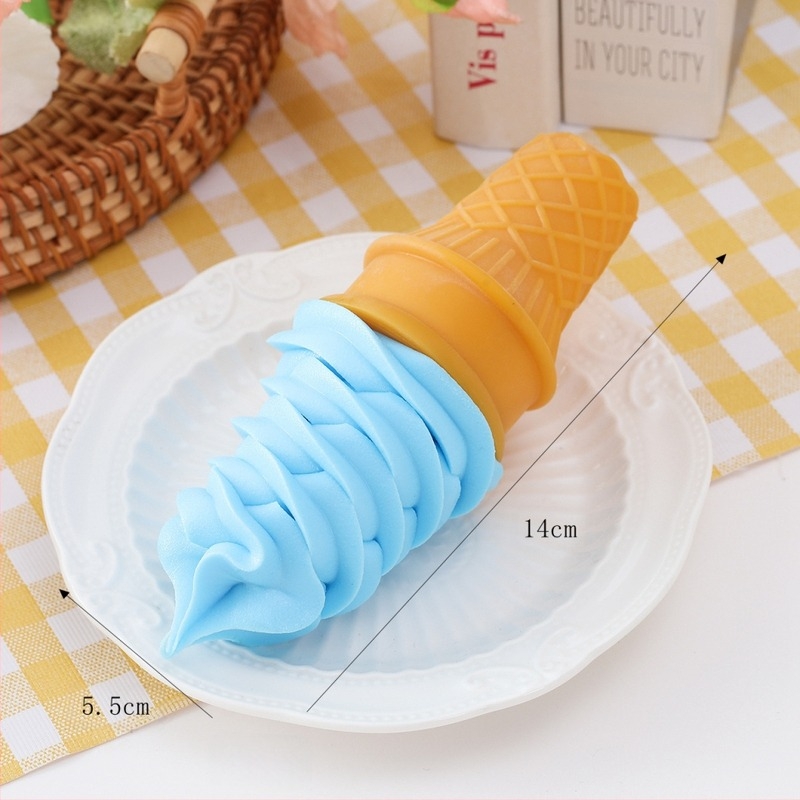 Model de înghețată din PVC, simulare alimentară, asamblabil, model static, vârsta 7–14 ani