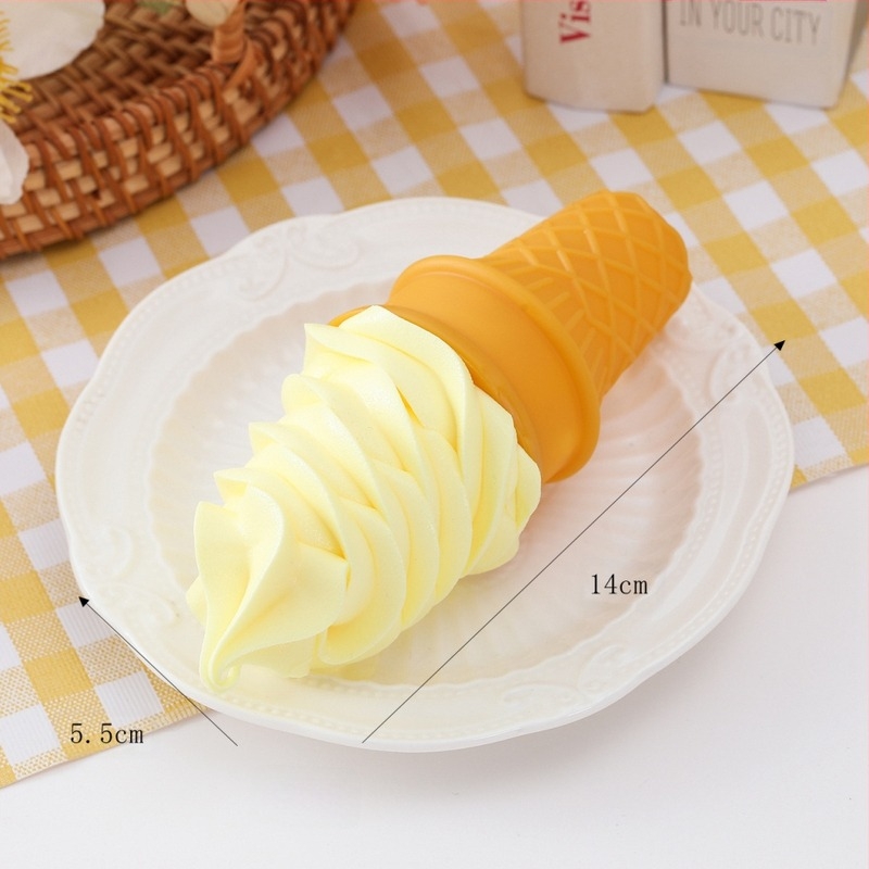 Model de înghețată din PVC, simulare alimentară, asamblabil, model static, vârsta 7–14 ani