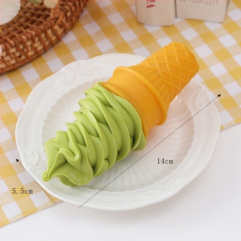 Model de înghețată din PVC, simulare alimentară, asamblabil, model static, vârsta 7–14 ani