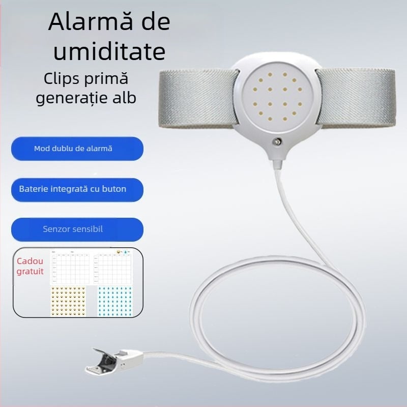 Monitor wireless pentru avertizare udare la bebeluși și persoane în vârstă — moduri de notificare: sonerie, vibrație sau sonerie+ vibrație; greutate dispozitiv 256 g; ambalaj 50 bucăți
