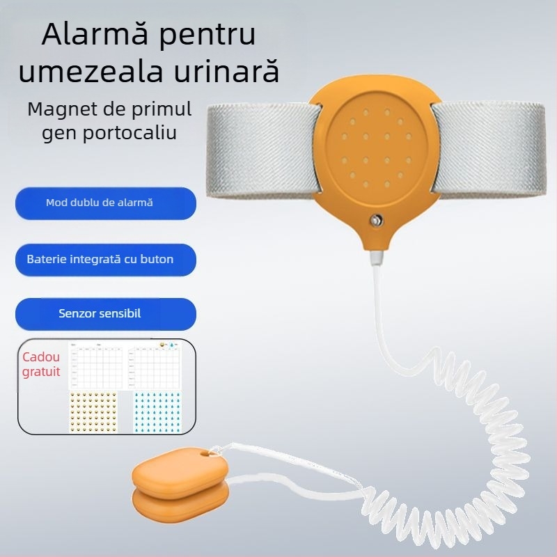 Monitor wireless pentru avertizare udare la bebeluși și persoane în vârstă — moduri de notificare: sonerie, vibrație sau sonerie+ vibrație; greutate dispozitiv 256 g; ambalaj 50 bucăți
