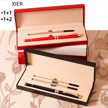 Hill set de pixuri business din plastic, în cutie cadou, cu logo personalizat, stil modern minimalist