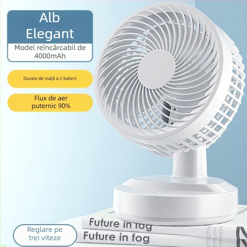 Ventilator USB mic pentru birou, dimensiuni 5/6/8 inci, ventilator de birou cu flux de aer ridicat