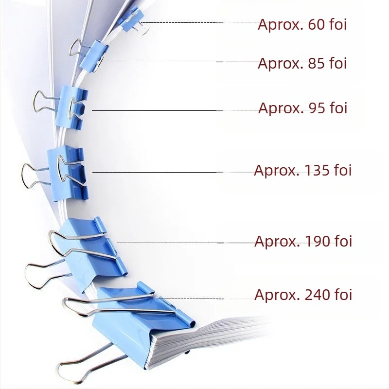 Alive Clip metal cu coadă lungă – Clip de birou, Ambalaj: cilindru gros / țeavă subțire