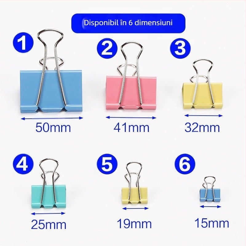 Alive Clip metal cu coadă lungă – Clip de birou, Ambalaj: cilindru gros / țeavă subțire