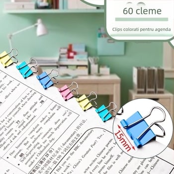 Clip pentru documente, construcție din metal, model LCT5561, ambalare tip baril