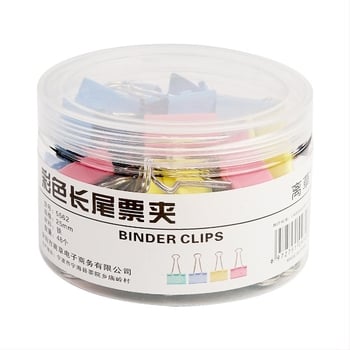 Clip pentru documente, construcție din metal, model LCT5561, ambalare tip baril