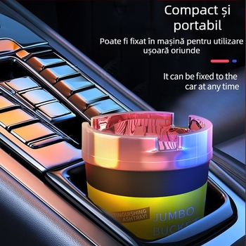 Scrumieră auto, din plastic, model B0931, marcă Yike, turnare prin injecție