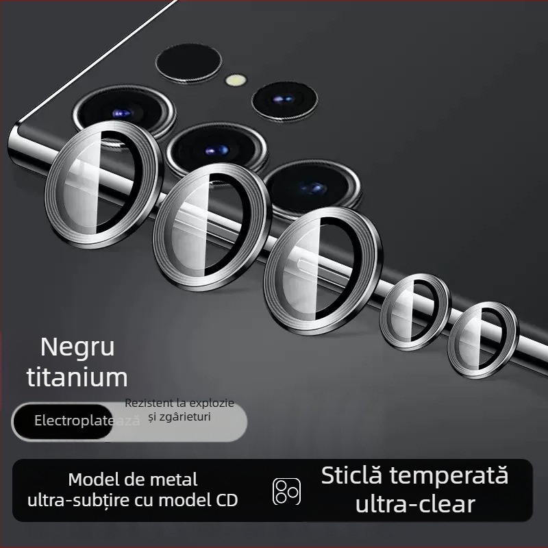 Bynee Film pentru obiectiv Samsung — sticlă temperată, film pentru obiectiv, HD, rezistent la șocuri, praf, anti-cădere