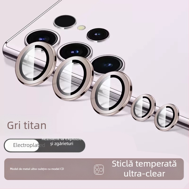 Bynee Film pentru obiectiv Samsung — sticlă temperată, film pentru obiectiv, HD, rezistent la șocuri, praf, anti-cădere