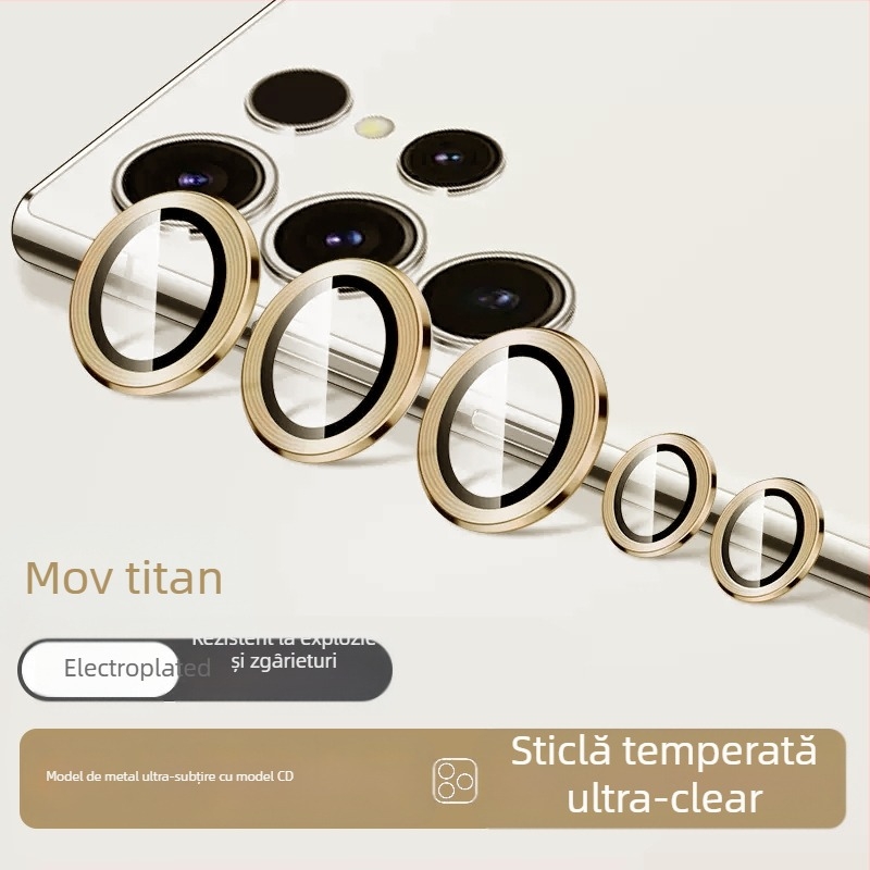 Bynee Film pentru obiectiv Samsung — sticlă temperată, film pentru obiectiv, HD, rezistent la șocuri, praf, anti-cădere