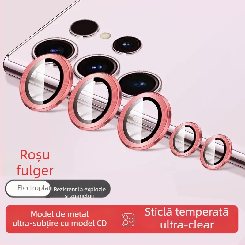 Bynee Film pentru obiectiv Samsung — sticlă temperată, film pentru obiectiv, HD, rezistent la șocuri, praf, anti-cădere