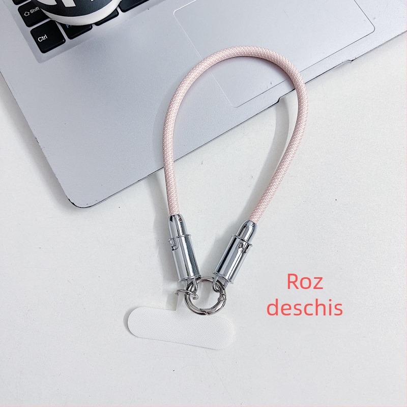 Cablu de date cu șnur pentru încheietura mâinii, compatibil Apple și Android, cataramă metalică, design portabil, încărcare rapidă