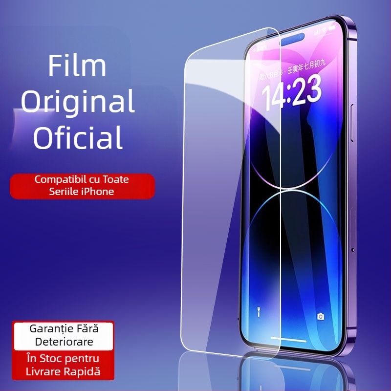 Protecție ecran frontal pentru seria iPhone 16 — sticlă temperată, anti-amprentare, anti-spion, HD mat, acoperire completă a ecranului