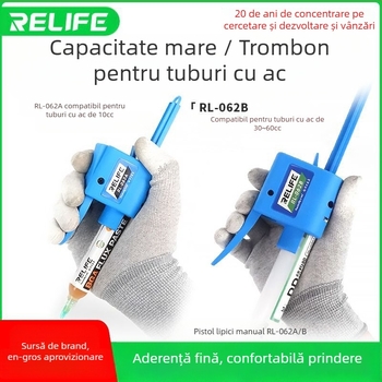 RL-062A Îmbunătățitor de seringă pentru pistol de lipit, tijă de împingere, capacitate 10cc/30cc