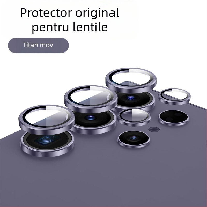 Protecție pentru obiectiv pentru Samsung Galaxy S24/S24 Ultra/S24+ cu design invizibil – sticlă temperată, film pentru obiectiv, antiamprentă