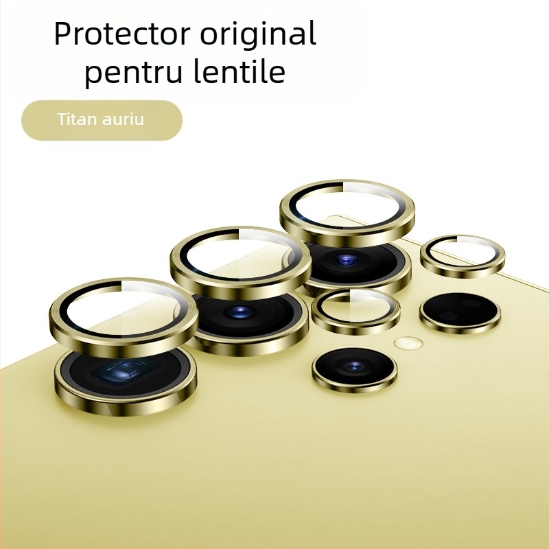 Protecție pentru obiectiv pentru Samsung Galaxy S24/S24 Ultra/S24+ cu design invizibil – sticlă temperată, film pentru obiectiv, antiamprentă