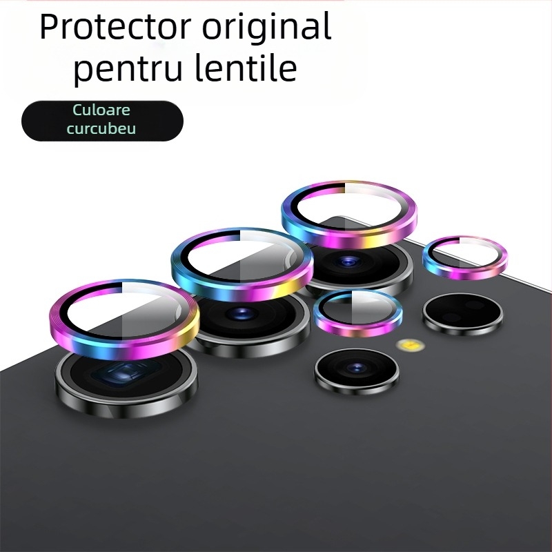 Protecție pentru obiectiv pentru Samsung Galaxy S24/S24 Ultra/S24+ cu design invizibil – sticlă temperată, film pentru obiectiv, antiamprentă