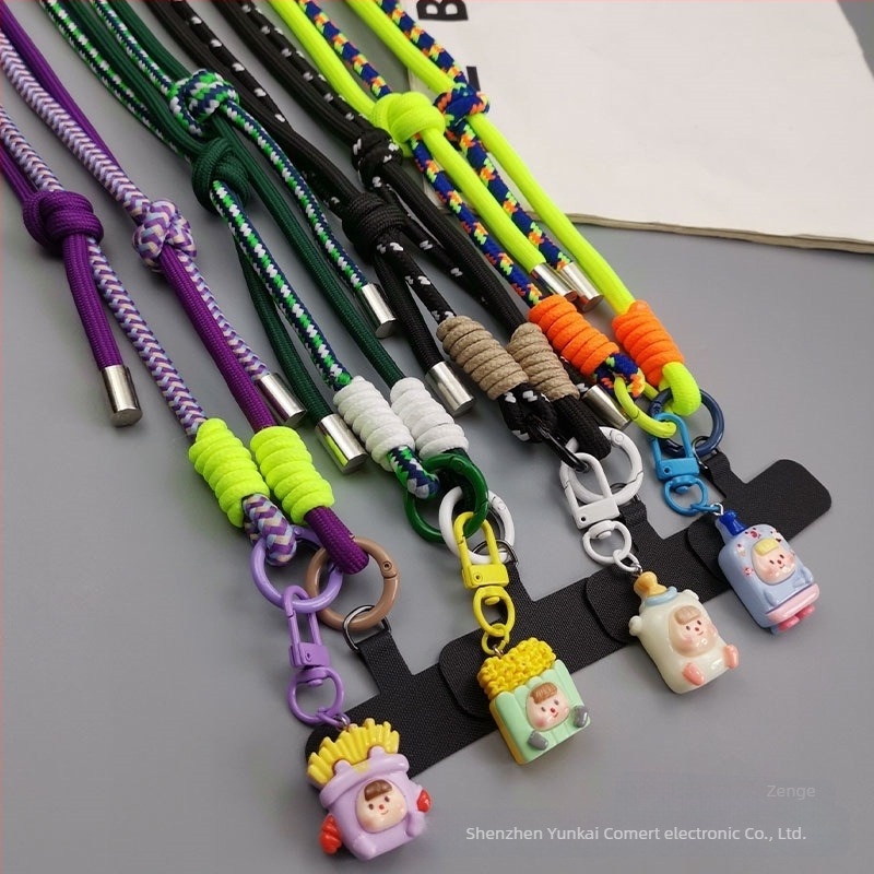 Zhenge lanyard pentru telefon, curea crossbody lucrată manual, pentru femei, accesorii multifuncțional