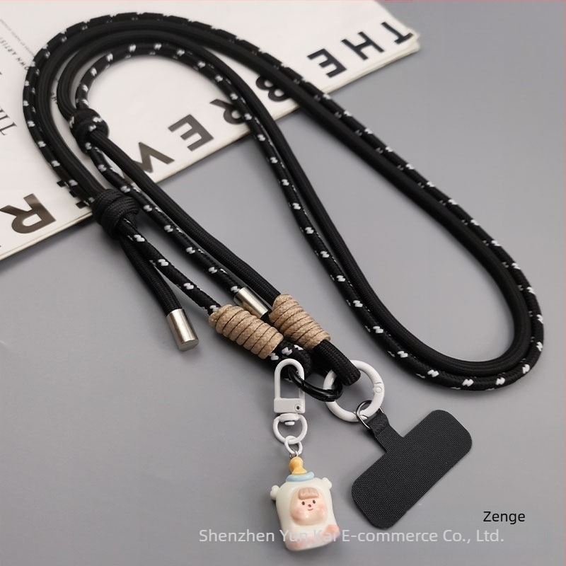 Zhenge lanyard pentru telefon, curea crossbody lucrată manual, pentru femei, accesorii multifuncțional
