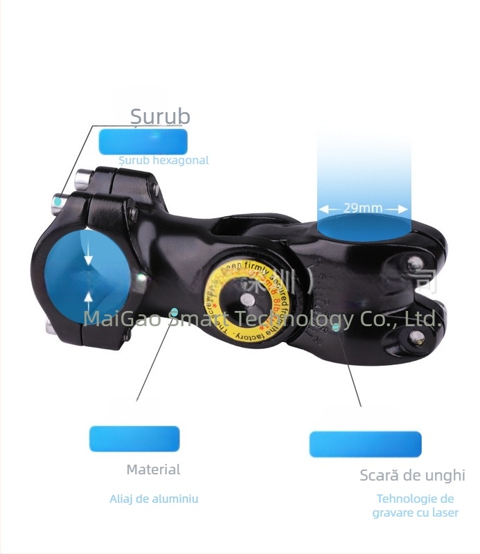 Montură cameră pentru filmare în perspectiva celui de-al treilea personaj pe motocicletă/bicicletă – aliaj de aluminiu; mâner selfie GoPro și Insta360 X3