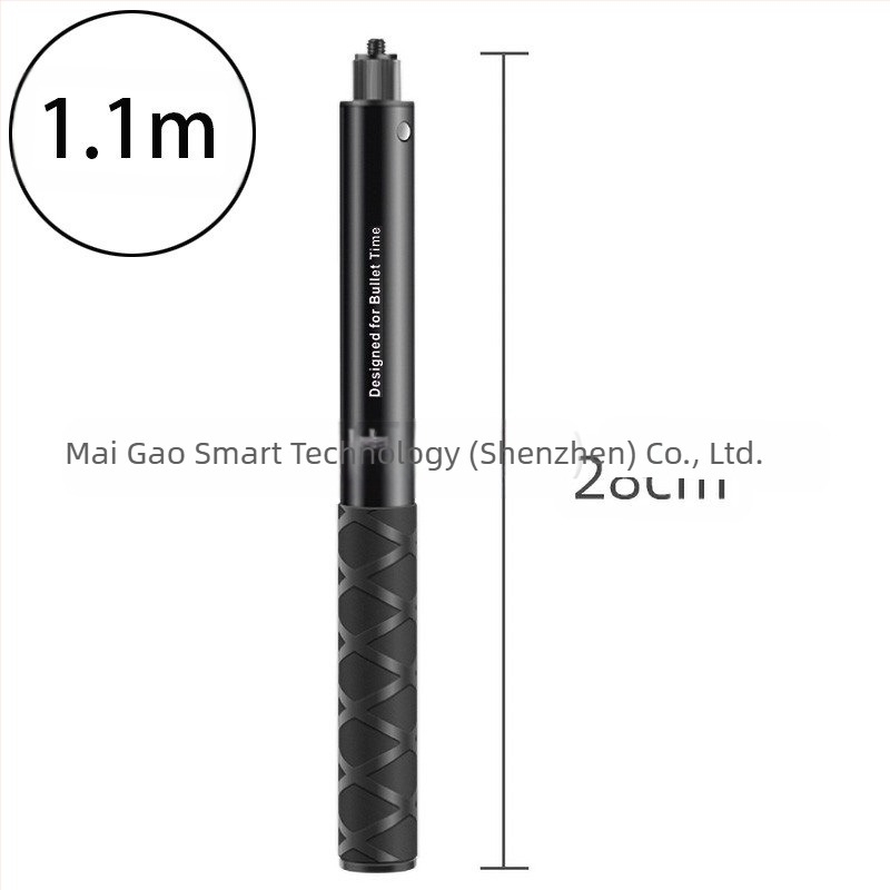 Montură cameră pentru filmare în perspectiva celui de-al treilea personaj pe motocicletă/bicicletă – aliaj de aluminiu; mâner selfie GoPro și Insta360 X3