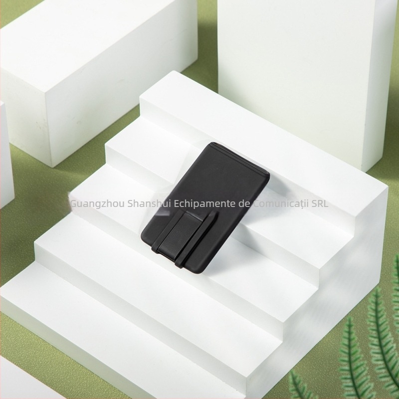 Port-card din silicon pentru telefon cu suport - unisex, presare la cald, buzunar pentru card