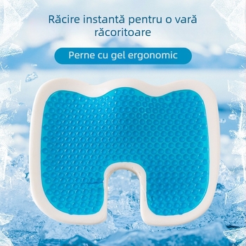 Pernă pentru scaun cu memory foam, pentru birou și scaun auto, culoare solidă, țesătură poliester