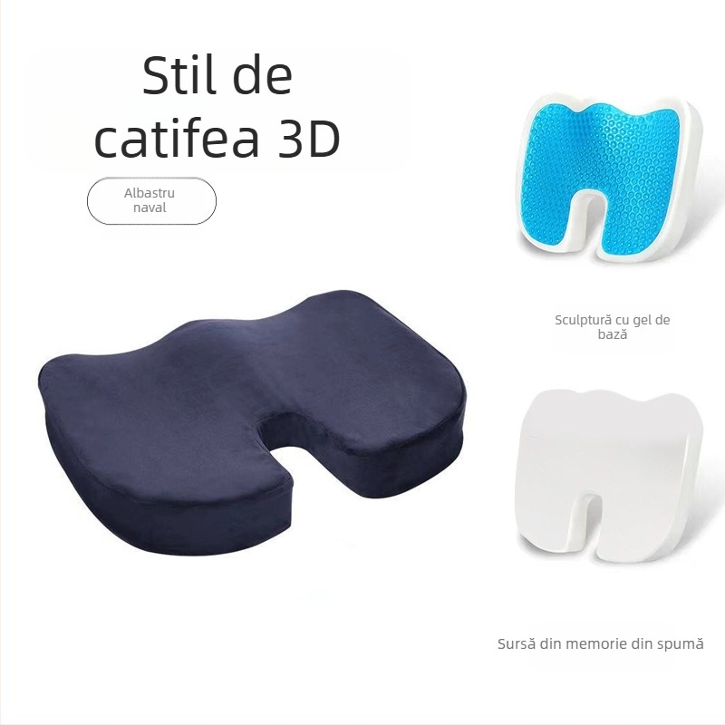 Perna pentru scaun cu spumă cu memorie, husă poliester, țesătură 80% bumbac, stil modern minimalist, potrivit pentru spațiul de studiu