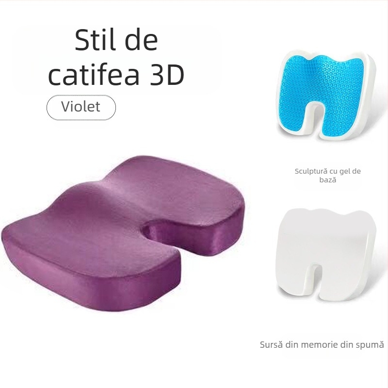 Perna pentru scaun cu spumă cu memorie, husă poliester, țesătură 80% bumbac, stil modern minimalist, potrivit pentru spațiul de studiu