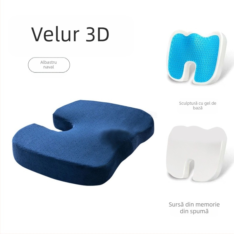 Perna pentru scaun cu spumă cu memorie, husă poliester, țesătură 80% bumbac, stil modern minimalist, potrivit pentru spațiul de studiu